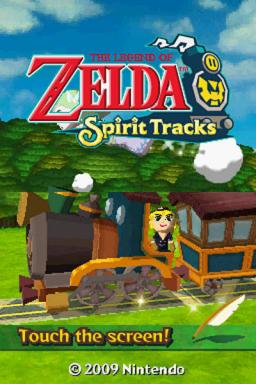 The Legend of Zelda: Spirit Tracks Title Screen